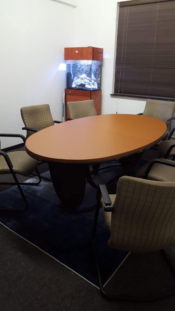 Aquarium in a Cape Town office boardroom maintained by Fish Tank Boys